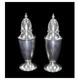 Pair of sterling salt and peppers (not weighted)