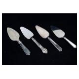 4- Sterling handled serving pieces, -x4 pcs.
