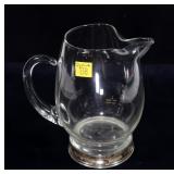 Sterling base water pitcher, 6.5"