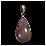 14K Yellow gold bezel set pear shape cabochon