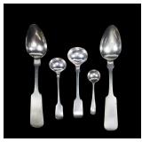 Lot, early silver plate, 5 pcs.