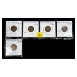 4- 1858 Flying Eagle cents -x4 cents