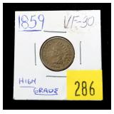 1859 Indian Head cent