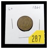 1861 Indian Head cent