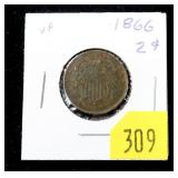 1866 2-cent piece