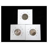 Lot, 3 Buffalo nickels: 1914, 1915-D, 1918-D