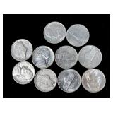 10- Early Jefferson nickels, AU/Unc.: 1938-1940 -