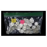 80- Dimes: 1958-1964,  90% silver -x80 dimes