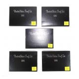 5- 1981 U.S. Proof sets  -x5 sets