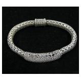 Sterling silver 8.5" very heavy David Yurman-style