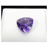 Triangular cut amethyst, approx. 4.10 ct.