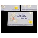 5- 1998 U.S. Mint sets  -x5 sets