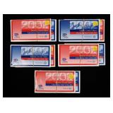 5- 2002 U.S. Mint sets  -x5 sets