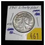 1941 Walking Liberty half dollar