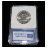 1952-D Franklin half dollar, IGS slab certified