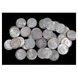 36- Half dollars, 90% silver  -x36 half dollars
