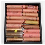 18- Rolls of Lincoln memorial cents 1959-1963,