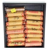 17- Rolls BU Lincoln cents 1968-1968,