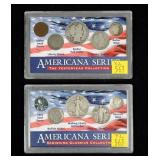 2- American silver coin sets, 90% silver