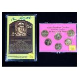 Assorted coin and card sets