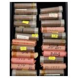 23- Canadian mixed date cents, some uncirculated,