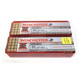 2- Cases of .22 LR cartridges, -2 cases of 100