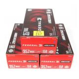 3- Boxes of .357 Mag. 158-graiin JSP cartridges, 3- Boxes of .357 Mag. 158-graiin JSP cartridges,