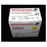 Box of 12 Ga. 2.75" No. 7.5 Super-Target loads,