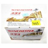 Box of 325 rounds of .22 LR Winchester hollow