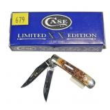 Case Tiny Trapper 2-blade folding knife with box