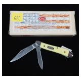 Case yellow synthetic smooth peanut 2-blade