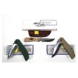 Lot, Rite Edge knife with leather sheath in box