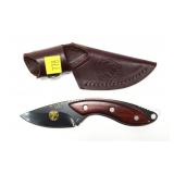 Buck Alaskan Guide 196 knife with leather sheath