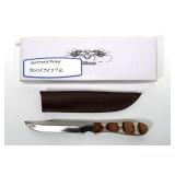 Rite Edge SS7026 hunting knife with leather