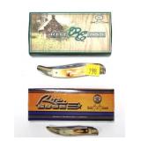 Lot, 2 Rite Edge folding knives with boxes