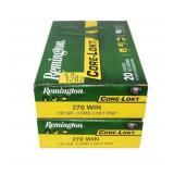 2- Boxes of .270 WIN 130-grain Core-Lokt PSP