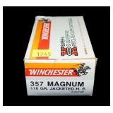 Box of .357 Magnum 110-grain jacketed hollow