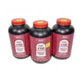 3- 1 lb. bottle of IMR 4198 smokless powder -x3