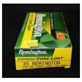 Box of .35 Remington 200-grain Core-Lokt SP