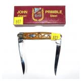 John Primble Muskrat 2-blade folding knife with
