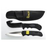 2-knife set: includes Rack guthook knife and