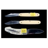 Lot, 3 folding knives
