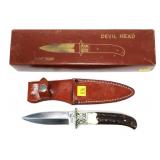 Taylor Cutlery "Devil Head" dagger with leather
