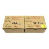 2- Boxes of 7.62x51mm Ball L2A2 cartridges -x2