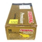 Box of .38 Special (+P) 158-grain Nyclad hollow