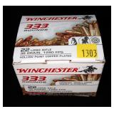 Box of 333 Rounds of .22 LR hollow point