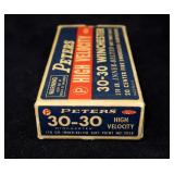 Vintage box of .30-30 WIN 170-grain SP Peters