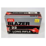 Box of 500 Rds. of CCI .22 LR blazer cartridges