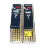 2- Cases of CCI .22 LR hollow point cartridges -x2