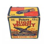 Vintage empty box of Peters 12 Ga. No. 6